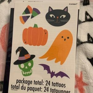 Halloween temporary tattoos